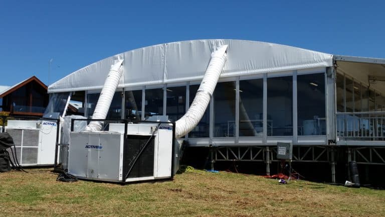 It’s A Nice Air Con Solution For A White Wedding